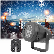 Christmas Party Lights Snowflake Projector Light Led Stage Light Rotating Xmas Pattern Outdoor Holiday Lighting Garden Christmas Decor