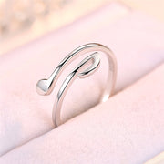 Luxury Jewelry Adjustable Music Rings