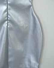 Patent leather nightclub dress