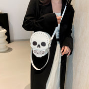 Halloween Skull Shoulder Bag Girls Funny Cute Messenger Bag Personality Creative Crossbody Bags For Women