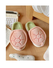 Fleece-lined Creative Little Turtle New Soft Soled Cotton Slipper