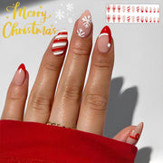 christmas design false nails