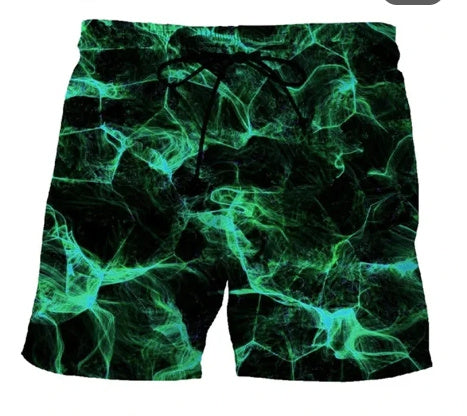 Europe And America Cross Border 3D Digital Printing Men's Casual Shorts