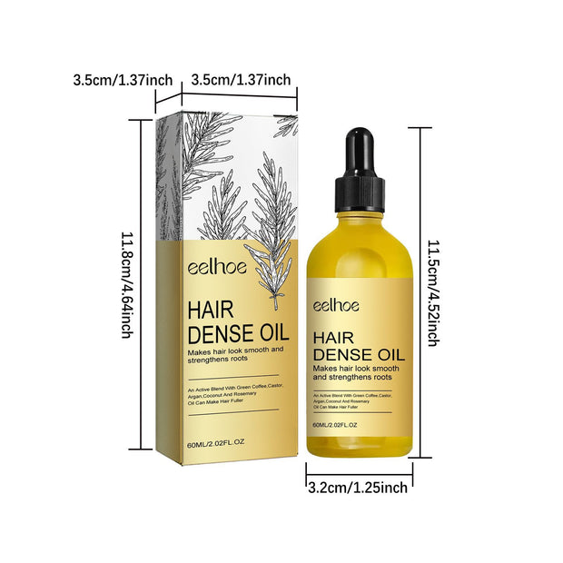 EELHOE Rosemary Hair Treatment Oil Scalp Cleansing Conditioning Volumizing Smoothing Repair Dry Frizzy Hair Conditioning Hair Treatment Oil