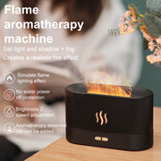 Drop Shipping Factory Direct Sale Fire Flame Humidifier Aroma Diffuser 2022 Air Essential Oil Ultrasonic Humidifier