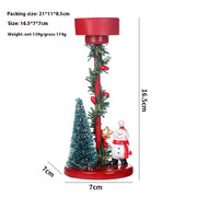 Christmas Decorations Desktop Resin Christmas Tree Elderly Candlestick