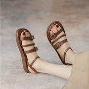 Flat Thin Strap All-match Seaside Beach Shoes Sandals