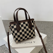 Fashion Houndstooth Shoulder Bags Portable Checkerboard Handbags All-match Messenger Bag Women Totes