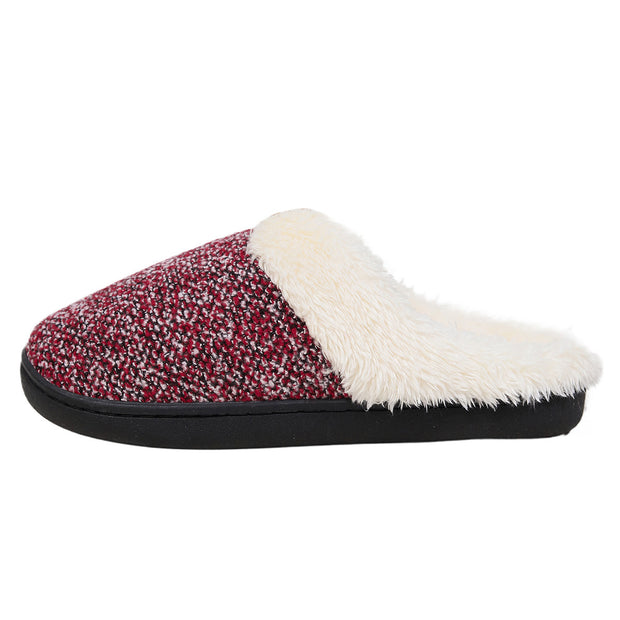 Fluffy Slippers Home Indoor Warm Thick-soled Cotton Slippers