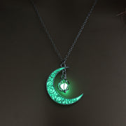 Glowing Pendant Necklaces Silver Plated Chain Necklaces