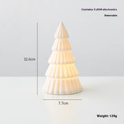 Ceramic Christmas Tree Desktop Decoration Luminous Christmas Small House Christmas Snowman