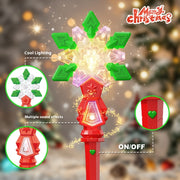 Christmas Luminous Music Snowflake Stick Children's Luminous Holiday Toys