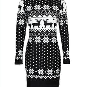 Women's Popular Black Christmas Dress