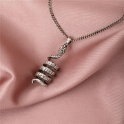 Retro Personalized Year Of Snake Pendant Clavicle Chain