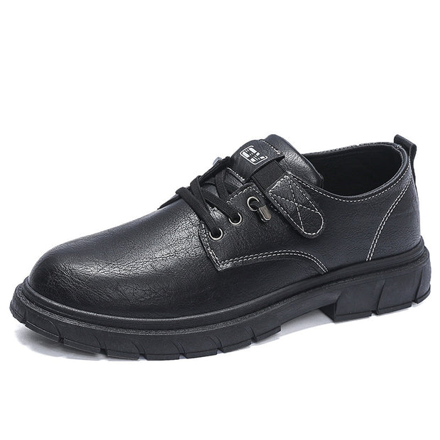 Increased By Small Leather Boots Business Casual Leather Shoes Men