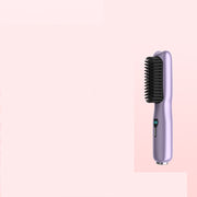 Rechargeable Wireless Straightening Comb 220 Hair Straightener Brush USB Rechargeable Flat Iron LCD Display Temperature