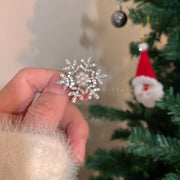 Snowflake Pearl Barrettes Female Side Hairpin