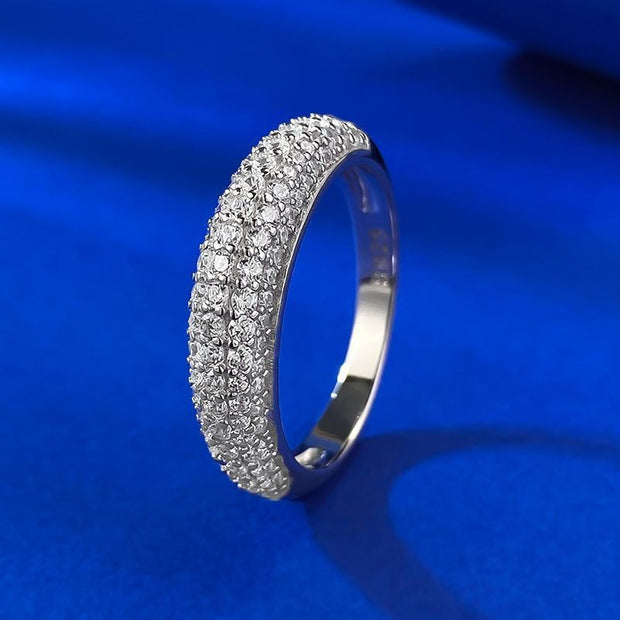 European And American Full Rhinestone Zircon Ring For Women