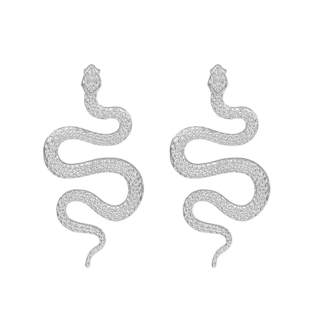 Exaggerated Three-dimensional Snake Earrings Fashion Punk