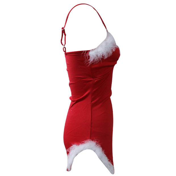 Fashion Christmas Women's Suspender Dress